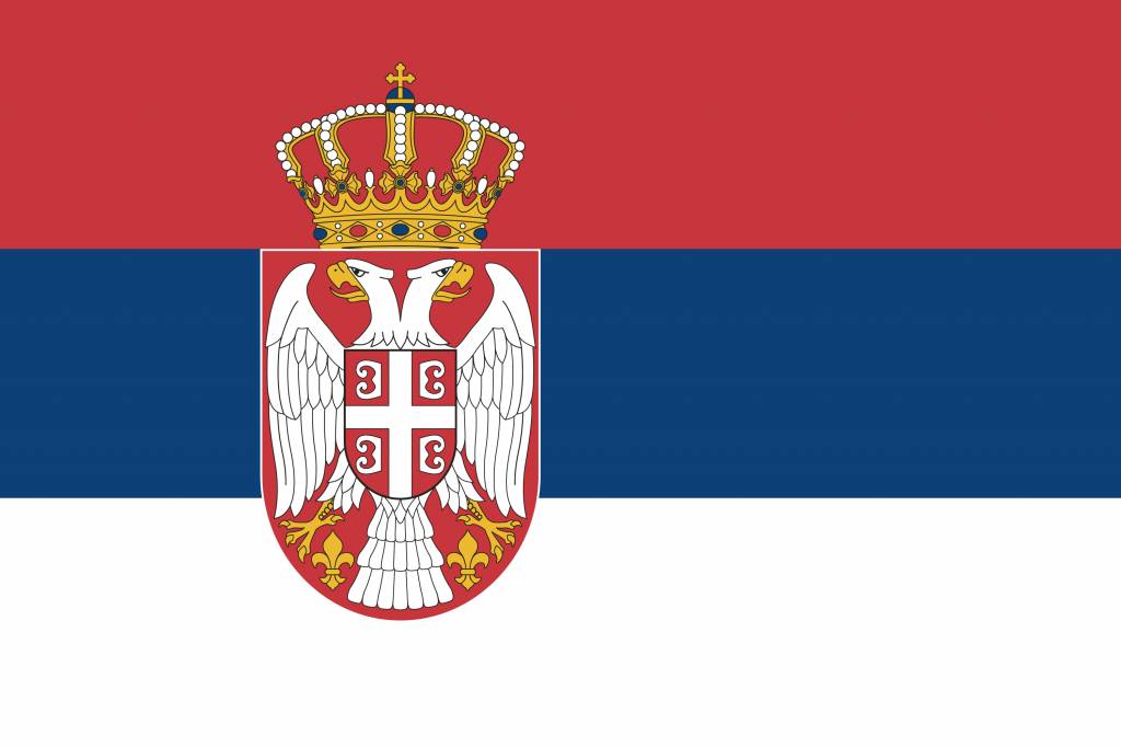 szerb zászló